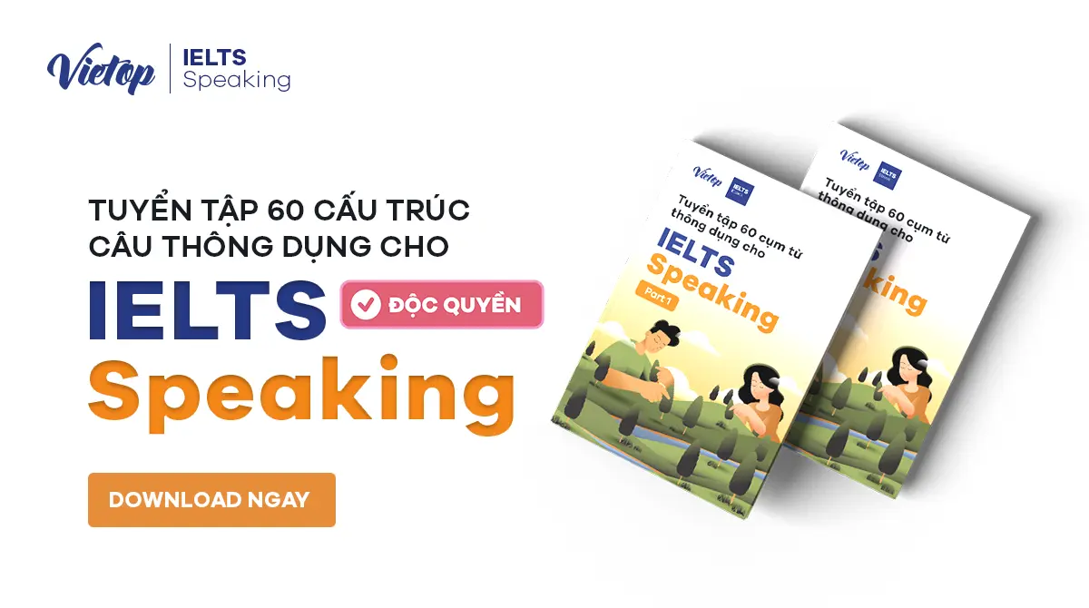 Thumbnail ebook tuyển tập 60 cấu trúc câu thông dụng trong IELTS Speaking Part 1