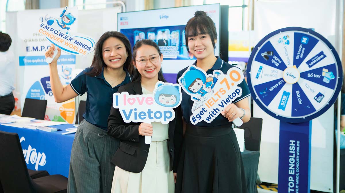 Vietop English lan tỏa tinh thần chinh phục IELTS tại IELTS Fair 2026