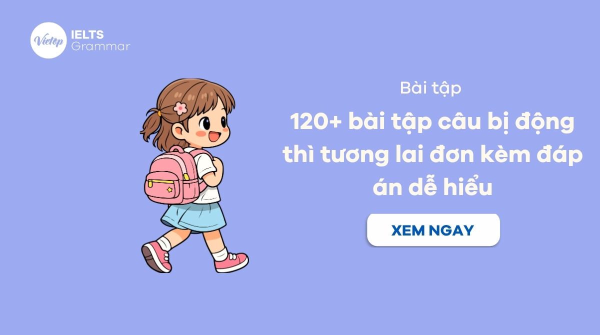Bài tập câu bị động thì tương lai đơn kèm đáp án dễ hiểu