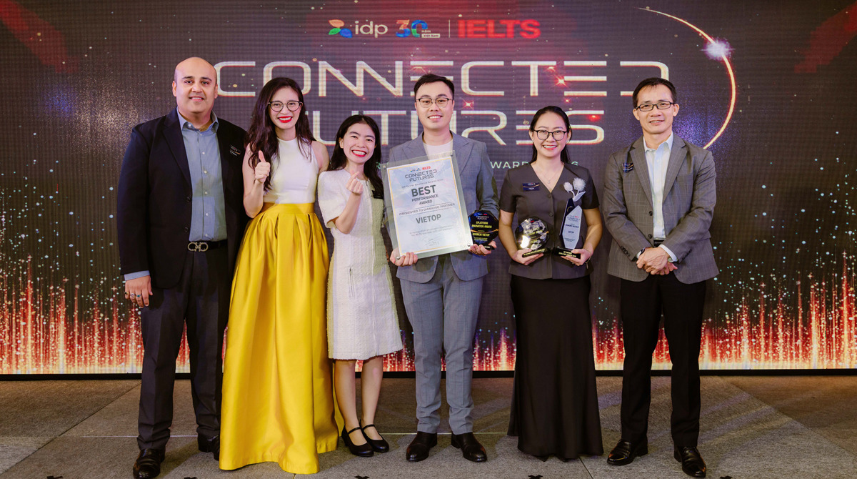Vietop ghi dấu ấn tại IDP Partner Excellence Awards 2026