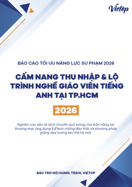 Cover Cẩm nang Thu nhập & Lộ trình nghề Giáo viên Tiếng Anh tại TP.HCM 2026
