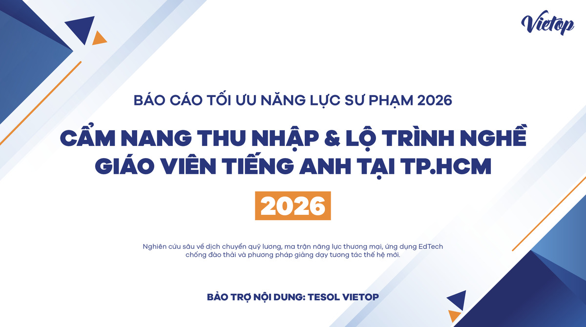 Thumbnail Cẩm nang Thu nhập & Lộ trình nghề Giáo viên Tiếng Anh tại TP.HCM 2026
