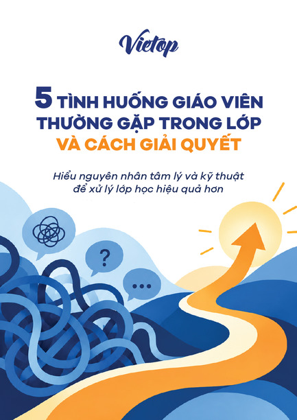 Cover Ebook 5 tình huống giáo viên thường gặp trong lớp và cách giải quyết