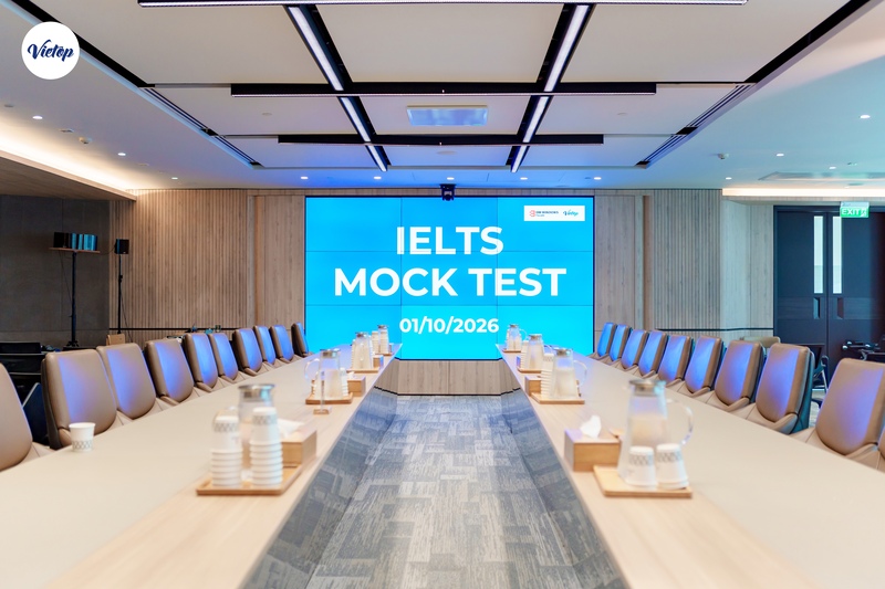 Không gian tổ chức thi thử IELTS cho nhân sự BM Windows