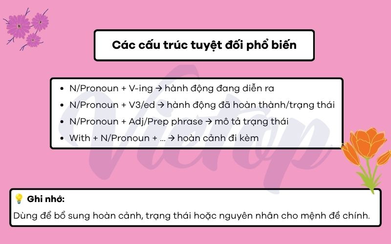 Các cấu trúc tuyệt đối phổ biến