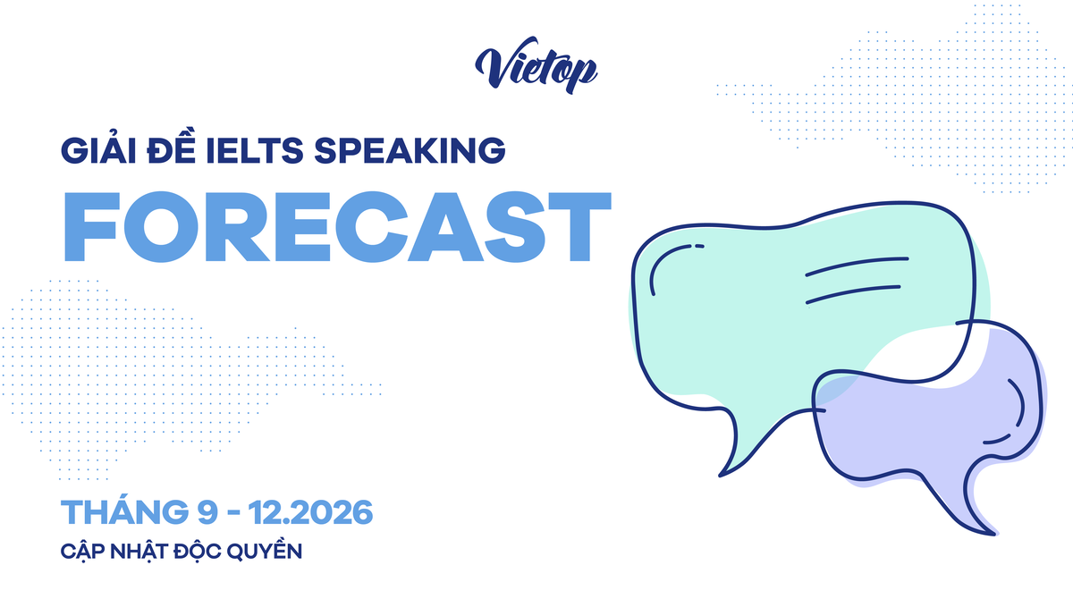 Thumbnail Ebook Giải đề IELTS Speaking Forecast tháng 9-12/2026