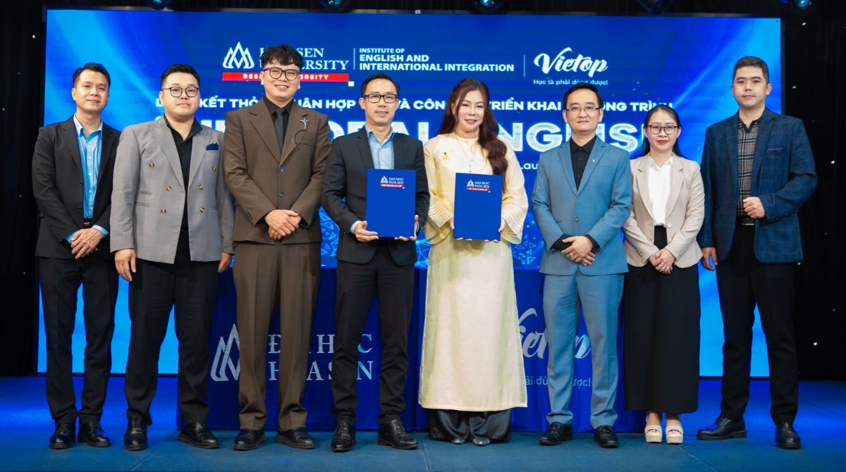 Vietop English ký kết hợp tác (MOA) cùng Viện Anh ngữ và Hội nhập Quốc tế