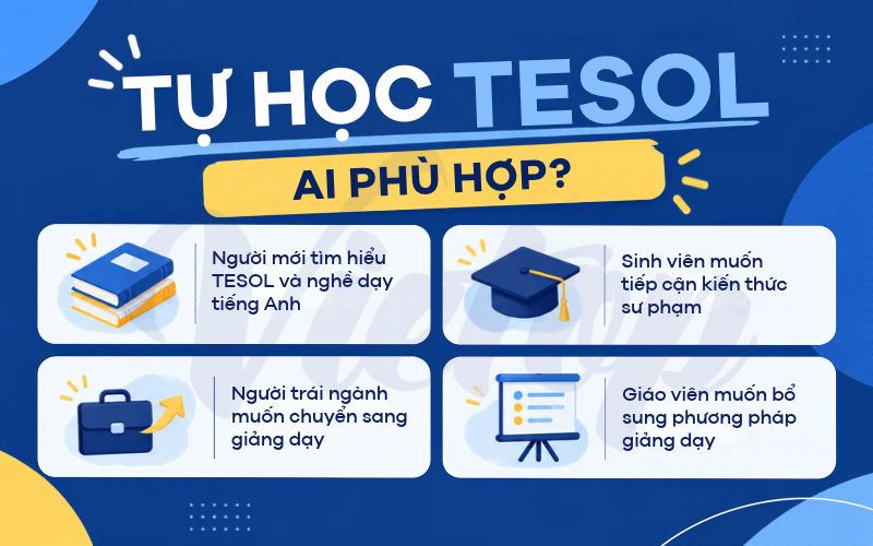 Tự học TESOL là gì? Ai phù hợp với hình thức này?